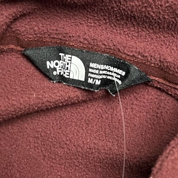 The North Face Tech 100 Half Zip Fleece Sweater Rust/Gray Size Medium - Picture 5 of 5